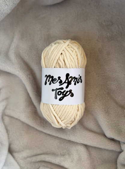 Premium Beige Chenille Yarn